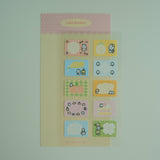 2jingis2jing Bunny Label Sticker Sheet