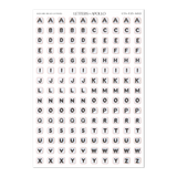 Letters to Apollo - Square Bead Letters Sticker Sheet
