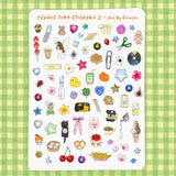 Art By Elowyn Teenie Tiny Stickers 2 Sheet - 5" x 7" Sticker Sheet