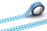 MT Washi Tape - Ichimatsu Gingham Check Blue