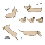 dana ate oatmeal! A Dog's Day Sticker Sheet