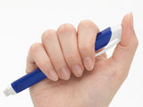 Pentel Ain Clic Knock Triangular Eraser with Clip - Metallic Blue