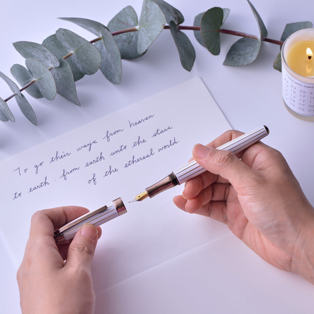 Laban Antique II Fountain Pen - White