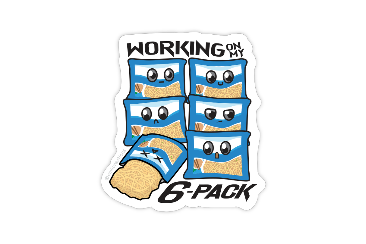 Atlas Stationers - Emii Creations 6-Pack Instant Ramen Sticker - Stickers - Image 2