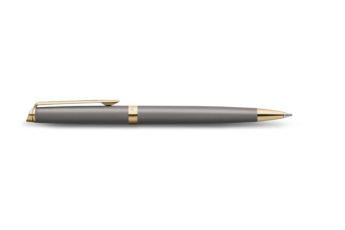 Waterman Hémisphère Understated Edit Ballpoint Pen - Metallic Grey