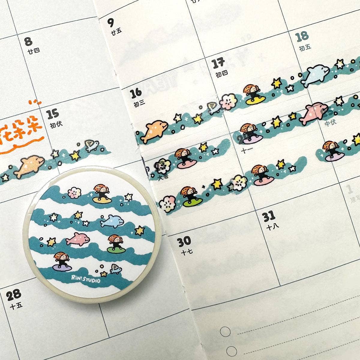 RiN! Studio Wave Mini Washi Tape