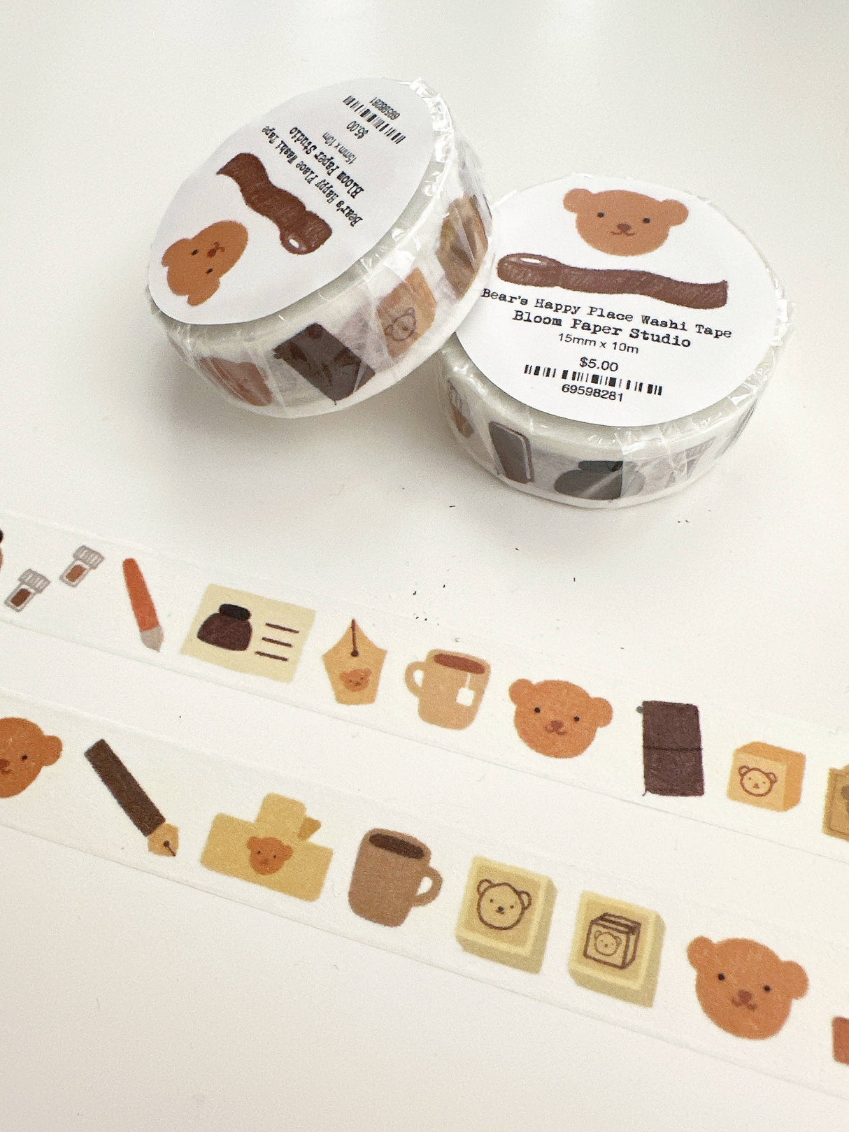 Bloom Paper Studio Bear's Happy Place Washi Tape