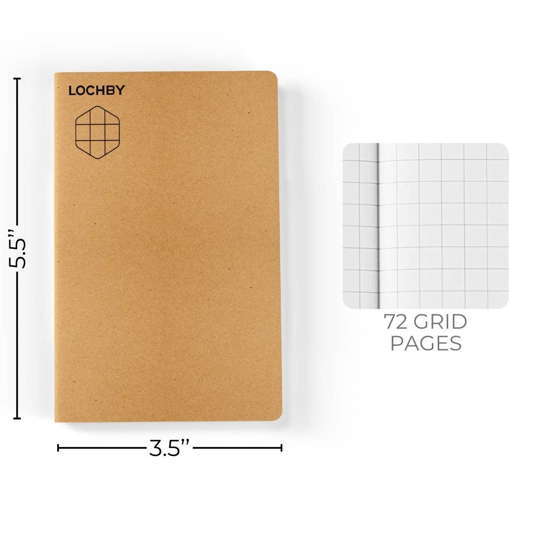 Lochby Pocket-Size Grid Notebook