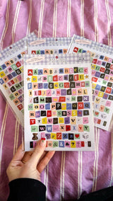 TINYSTORE Letter Stickers! (2 Sheets)