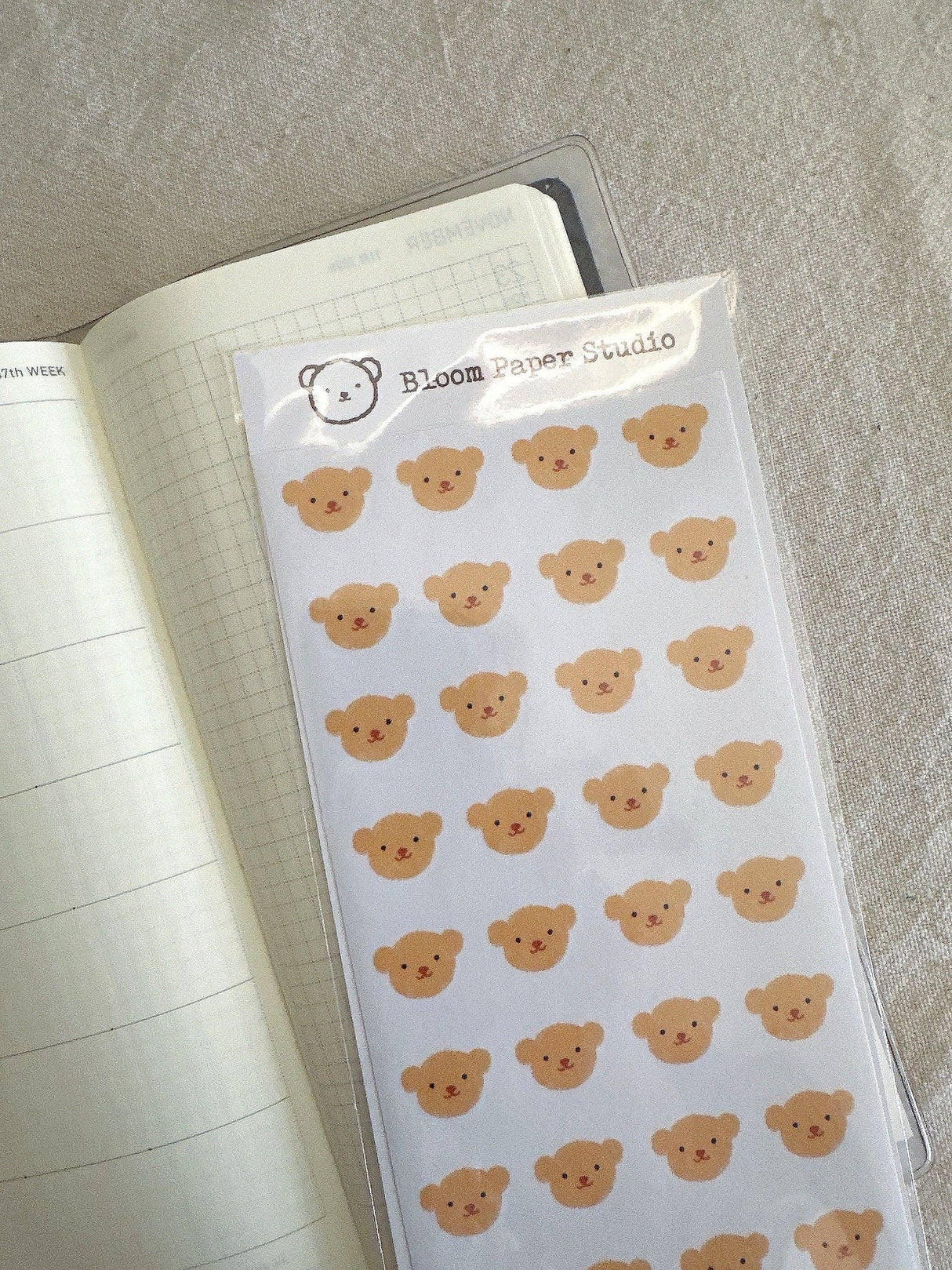 Bloom Paper Studio Vanilla Bear Stickers