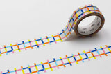 MT Washi Tape - Colorful Gingham Check Random
