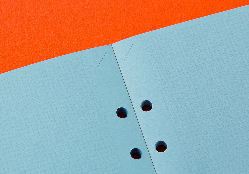 Plotter Blue Paper - 2mm Grid Quadrant Graph - 50 sheets (A5 Size)