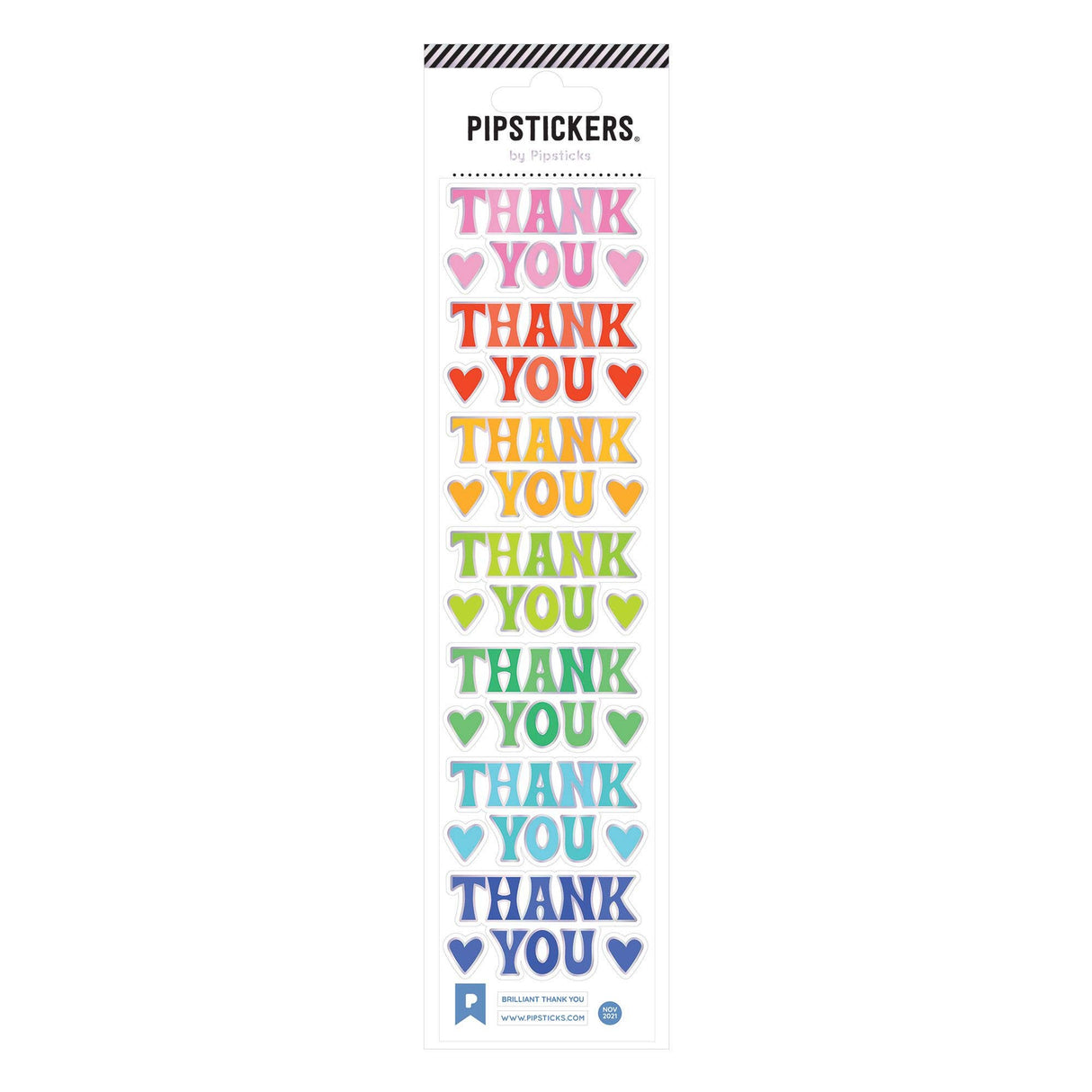 Pipsticks Brilliant Thank You Stickers