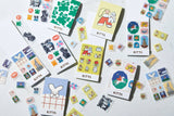KITTA Portable Washi Decorative Tape -Stamp style Clear -: Memory