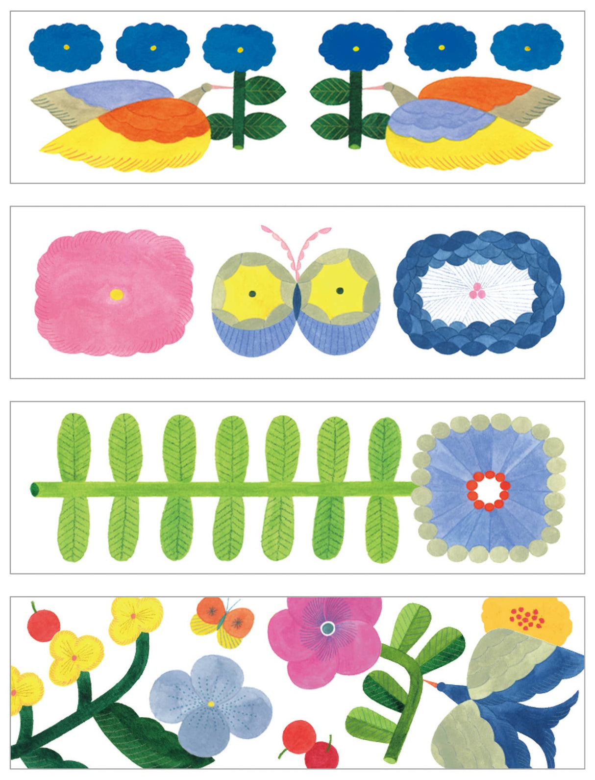 KITTA Portable Washi Decorative Tape -Stamp style Clear -: Playmates