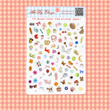Art By Elowyn The BIGGEST teenie tiny sticker sheet - 8.5" x 11" Sticker Sheet