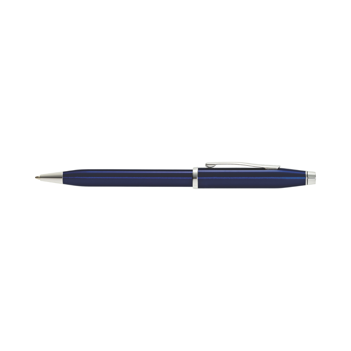 Century II Translucent Blue Lacquer Ballpoint Pen - side view
