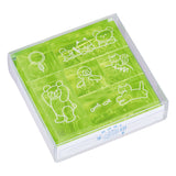 King Jim Kori Jirushi Crystal Clarity Colored Stamp 6 Piece Set