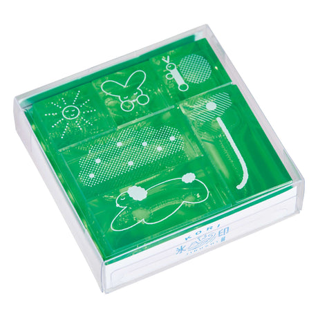 King Jim Kori Jirushi Crystal Clarity Colored Stamp 6 Piece Set
