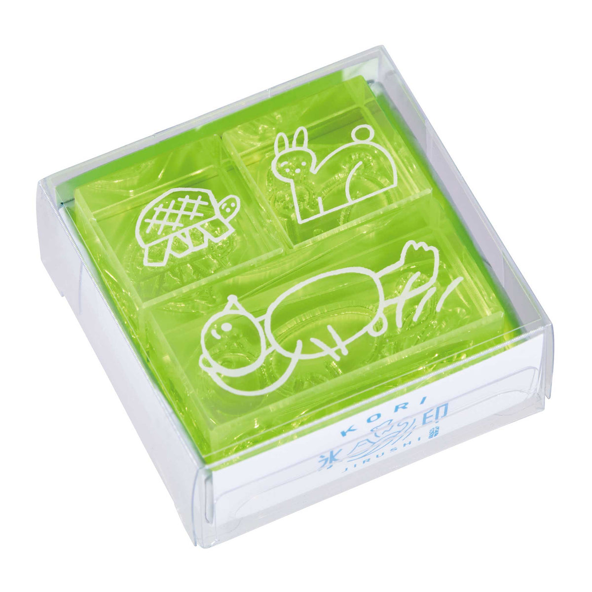 King Jim Kori Jirushi Crystal Clarity Colored Stamp 3 Piece Set