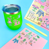 Make Your Own  Planter  Garden Stationery  Sticker Sheet