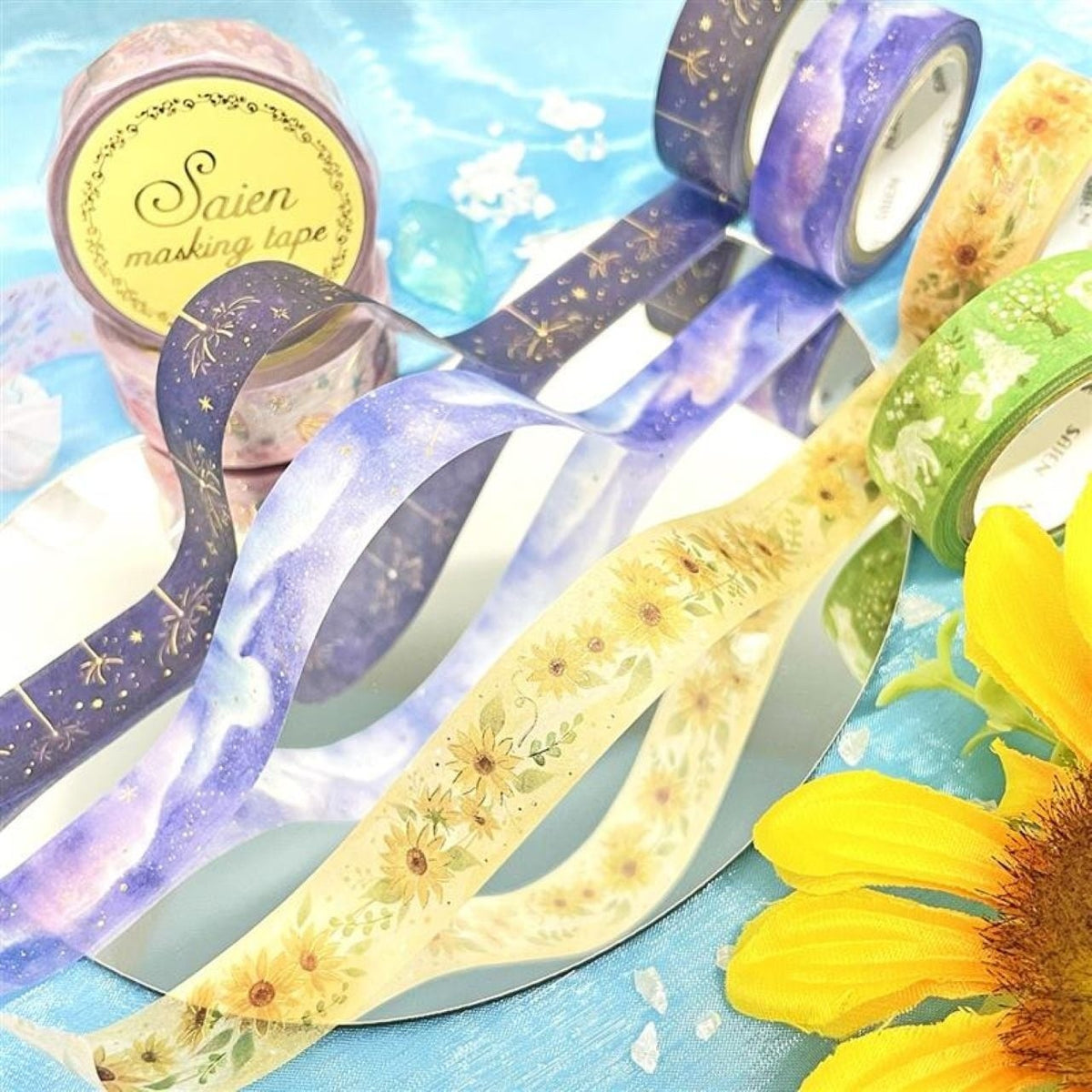 Kamiiso Washi Tape - Marine Utopia (Gold Foil)