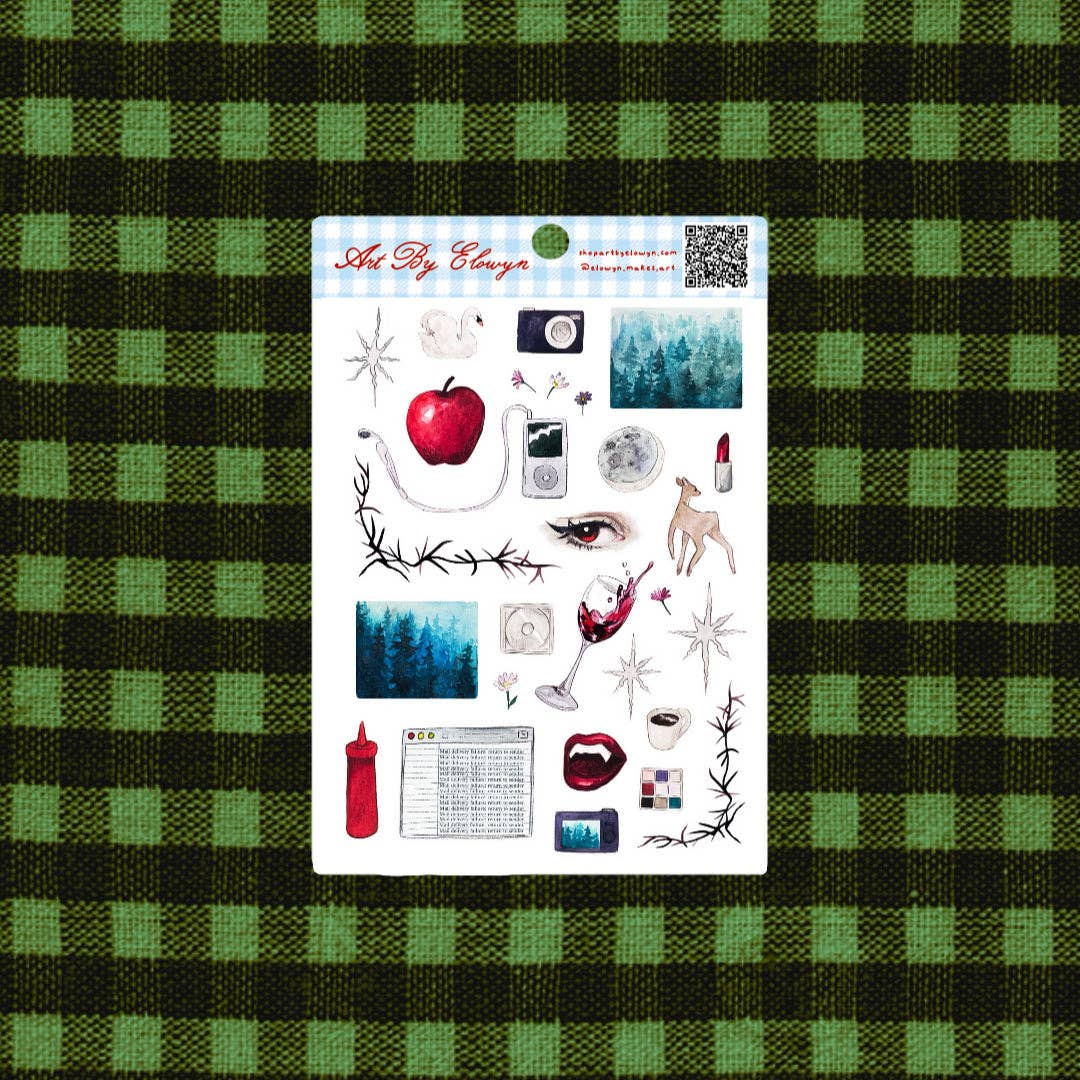 Art By Elowyn Vampires Sticker Sheet