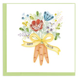 Quilled Easter Carrot Bouquet Greeting Card