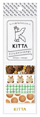 KITTA Portable Washi Decorative Tape -Stamp style Clear -: Memory