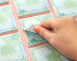 Unicorn Eclipse Green Galaxy Window Sticky Notes