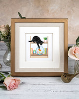Quilled Cat Greeting Card | Handmade Cute Animal Card