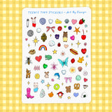 Art By Elowyn Teenie Tiny Stickers Sheet - 5" x 7" Sticker Sheet