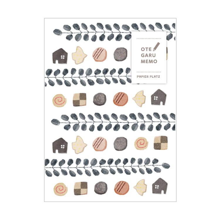 Papier Platz Emi Nakano Otegaru Memo Pad - Relaxing Snack Time