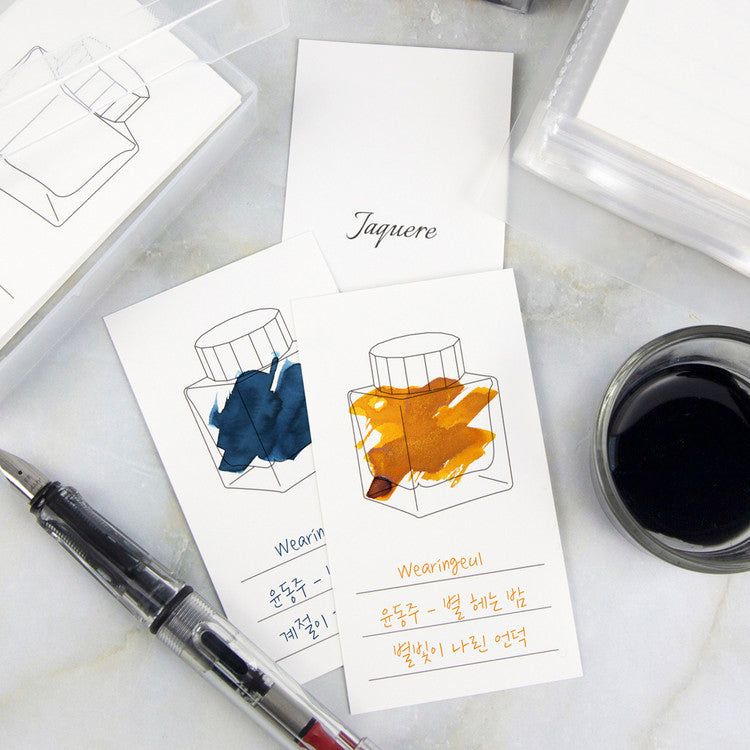 Wearingeul Ink Color Swatch Card - Vertical