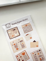 Bloom Paper Studio Bear's Journal Spreads Sticker Sheet