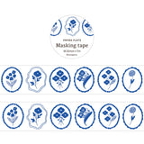 Papier Platz Kurogoma. Washi Tape - Blue Bloom
