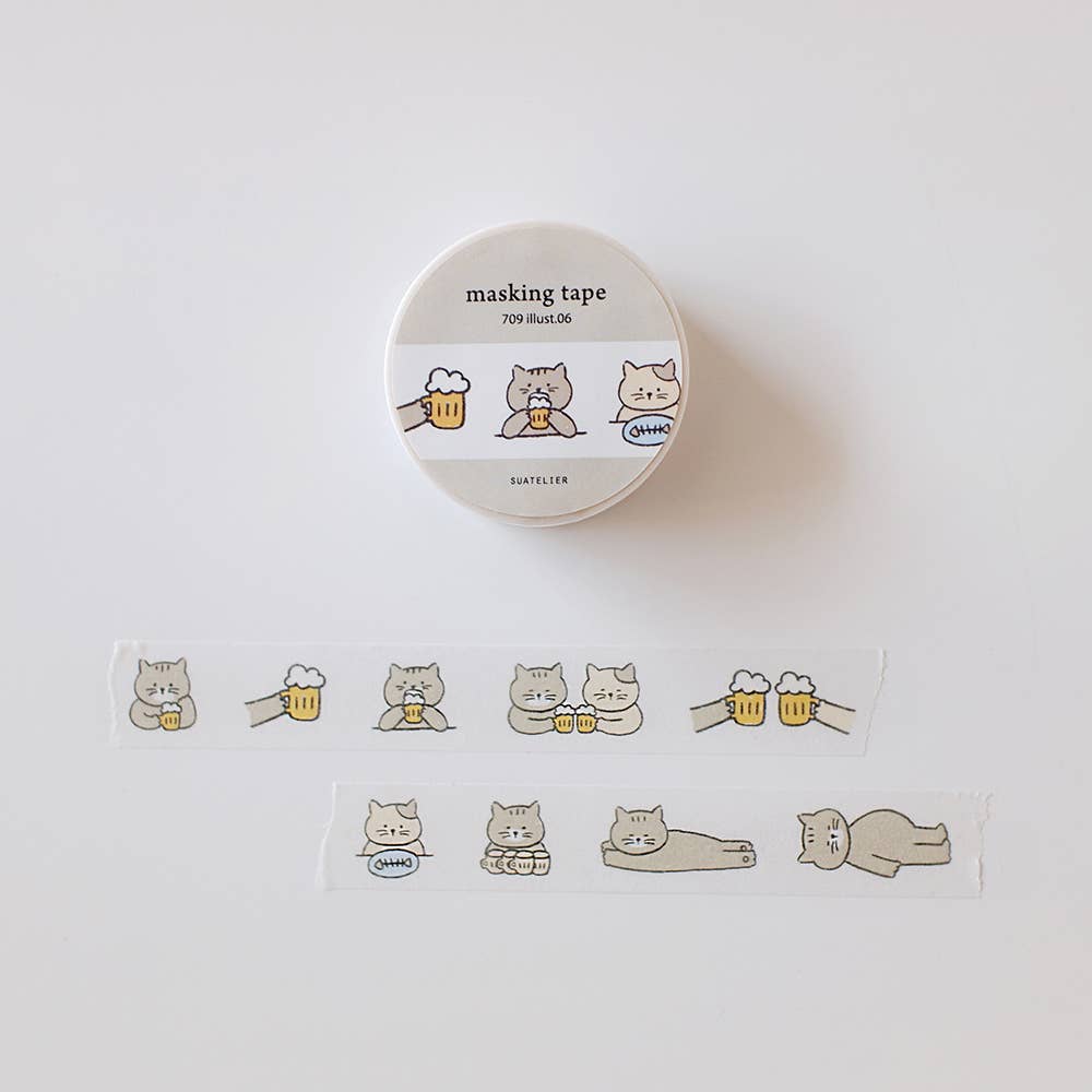 Suatelier Design Washi Tape - Illust.06