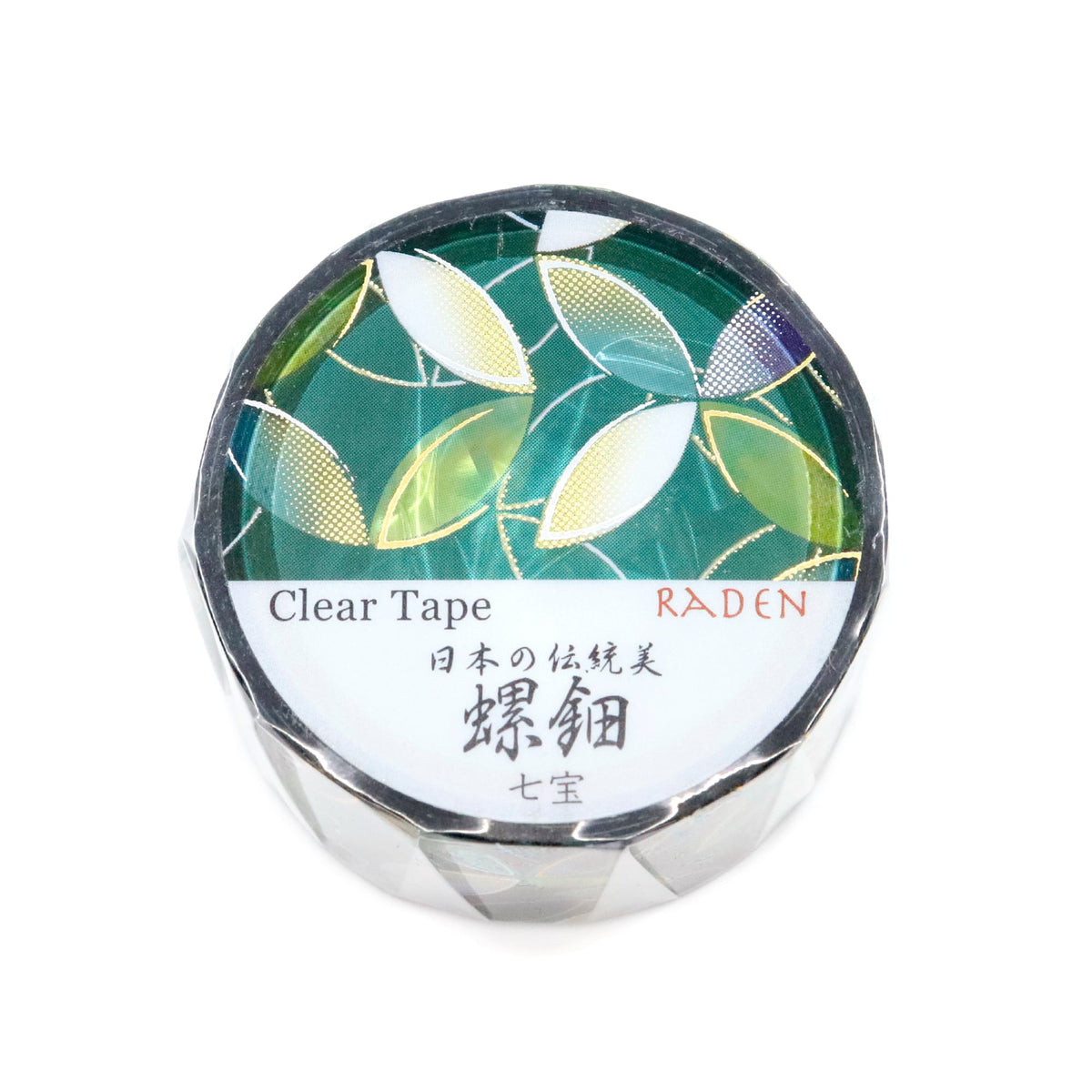 Kamiiso Clear Tape - Raden - Shippo (Gold & Silver Foil)