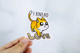 Emii Creations Knead Love Cat Vinyl Sticker