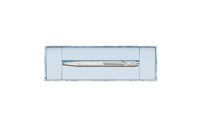 Caran d'Ache 849 Ballpoint Pen - Alpine Frost - White (Special Edition)
