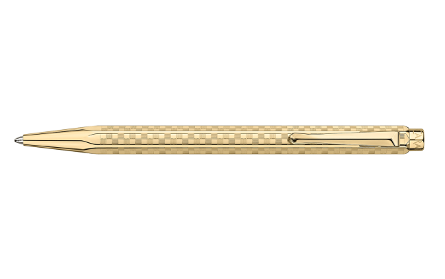 Caran D'Ache Damier Ecridor Ballpoint Pen - Gold