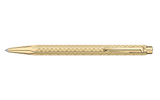 Caran D'Ache Damier Ecridor Ballpoint Pen - Gold