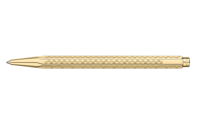 Caran D'Ache Damier Ecridor Ballpoint Pen - Gold