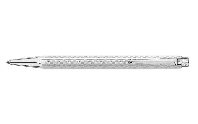Caran D'Ache Damier Ecridor Ballpoint Pen - Grey Silver