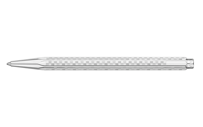 Caran D'Ache Damier Ecridor Ballpoint Pen - Grey Silver