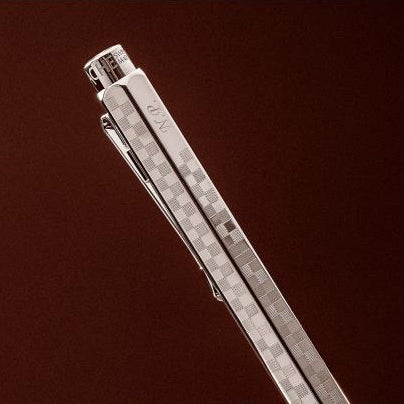 Caran D'Ache Damier Ecridor Ballpoint Pen - Grey Silver