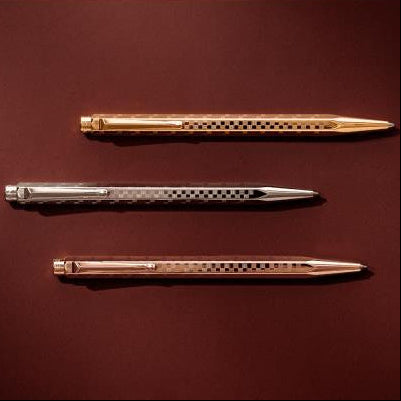 Caran D'Ache Damier Ecridor Ballpoint Pen - Gold