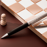 Caran D'Ache Damier Leman Ballpoint Pen Leather Case Set