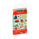 Caran D'Ache Swisscolor 12-Piece Watercolor Pencil Set - Kawaii Collection - Swiss Mountain