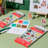 Caran D'Ache Swisscolor 12-Piece Watercolor Pencil Set - Kawaii Collection - Swiss Mountain